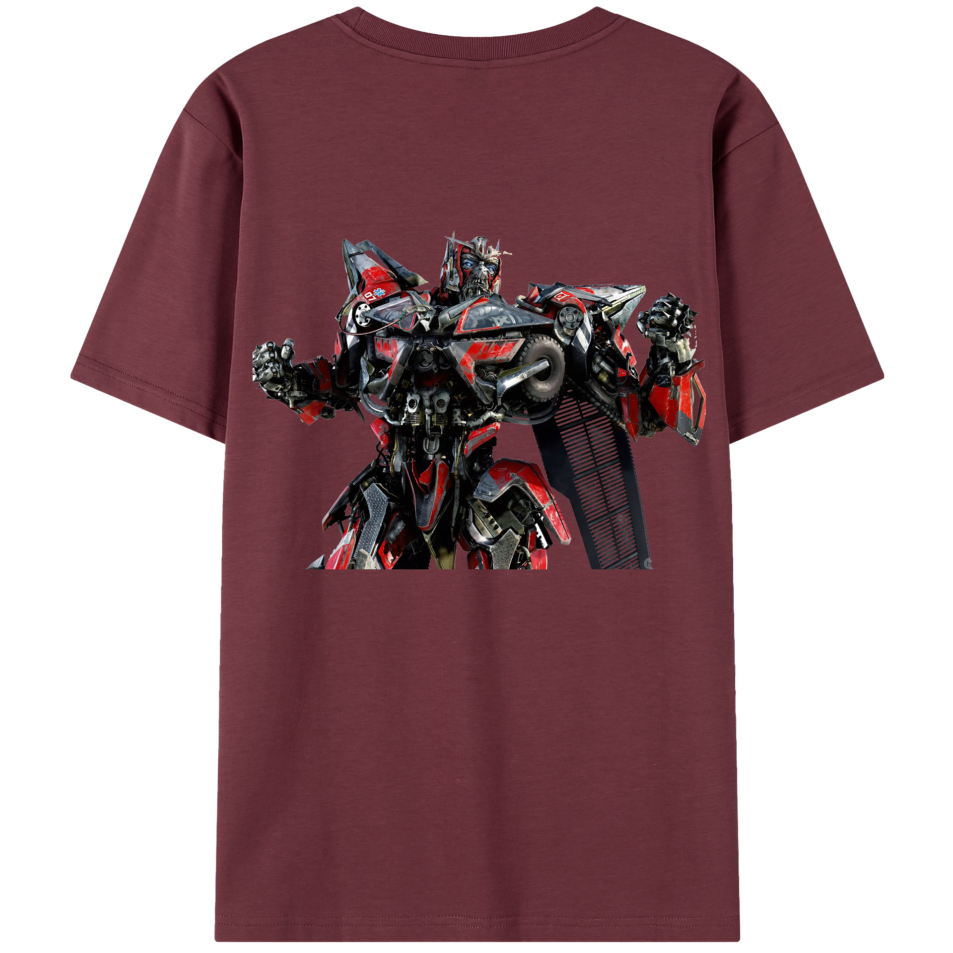（画像用） Transformers トランスフォーマー 綿100％半袖Tシャツ（背面プリント）